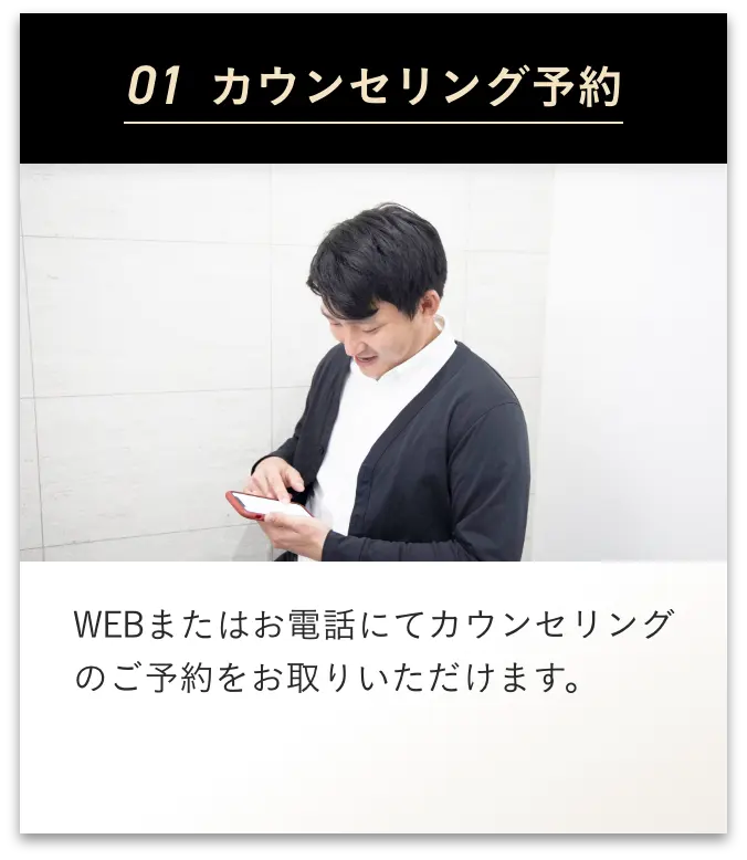 01 エミナルクリニックメンズをカウンセリング予約