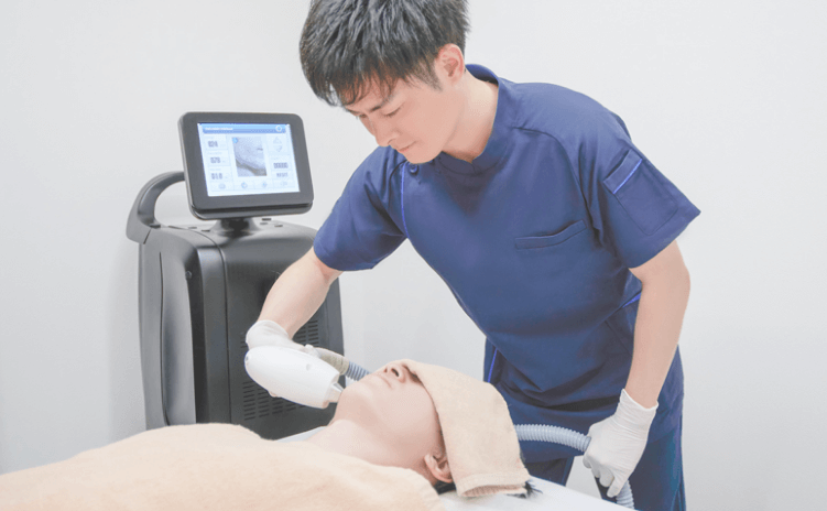 施術の様子